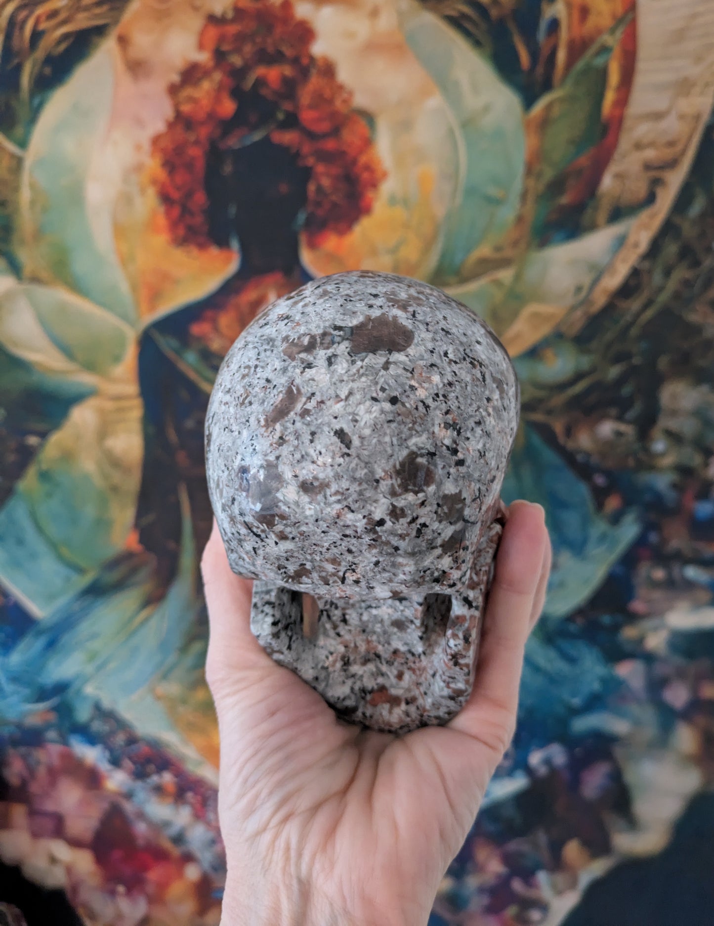 Yooperite Skull, Carved in China