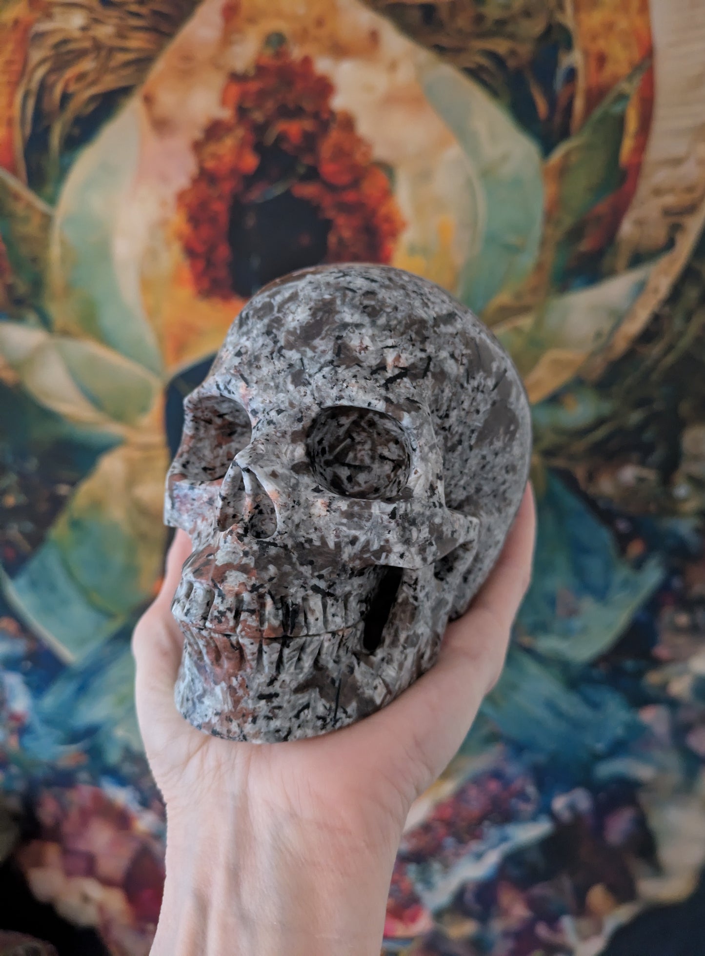 Yooperite Skull, Carved in China