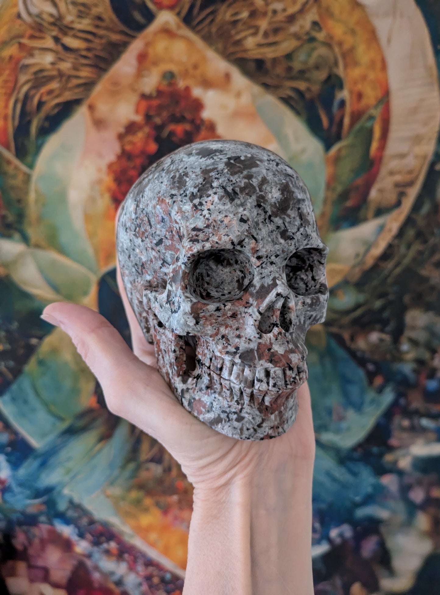 Yooperite Skull, Carved in China
