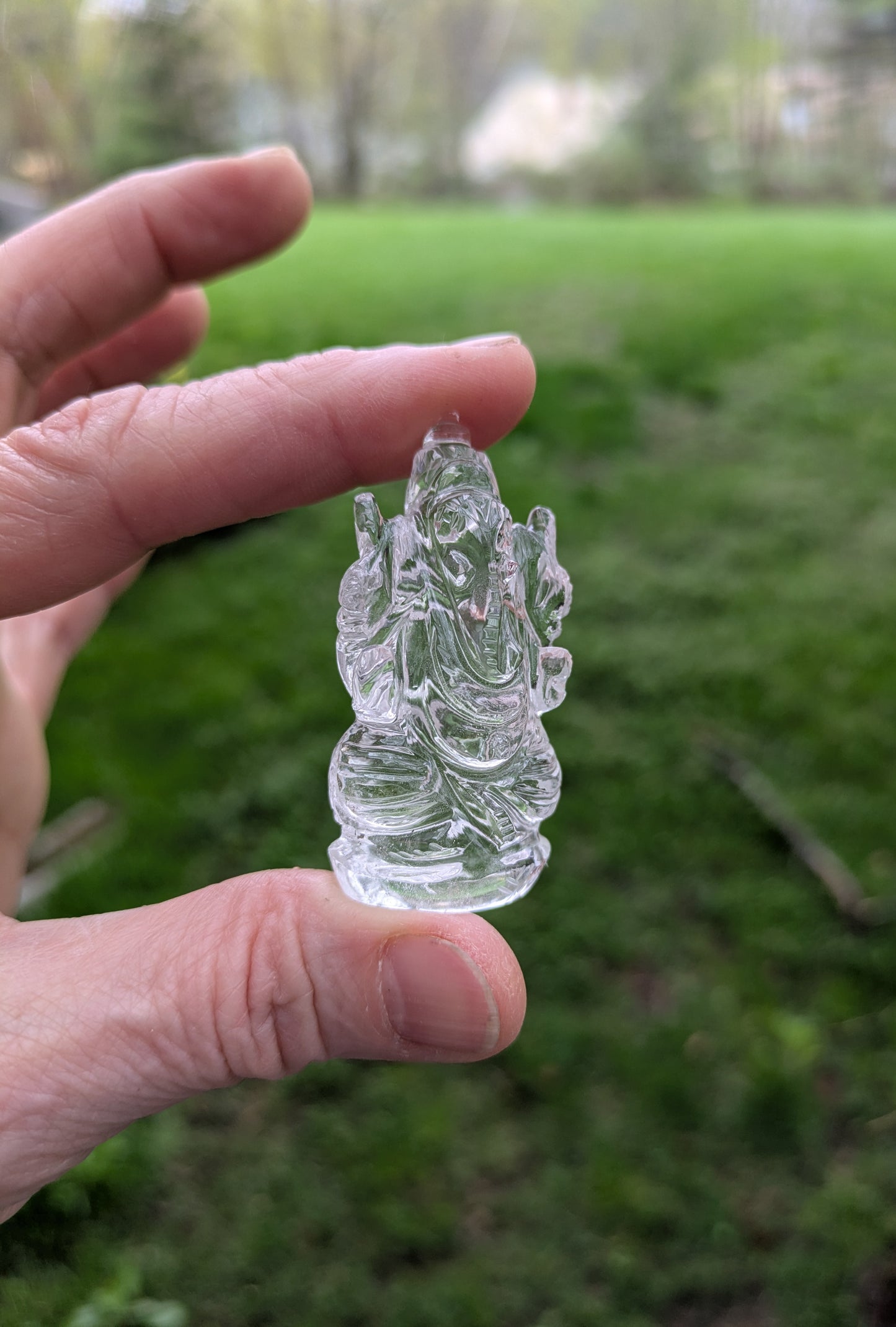Himalayan Quartz Small Ganesh from India