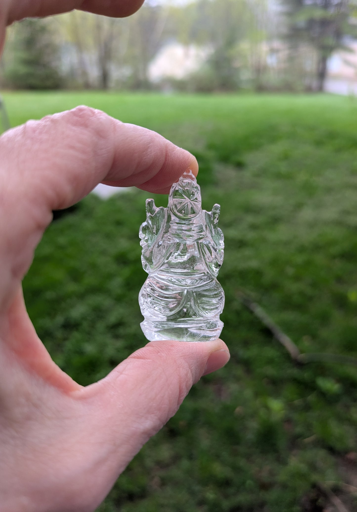 Himalayan Quartz Small Ganesh from India