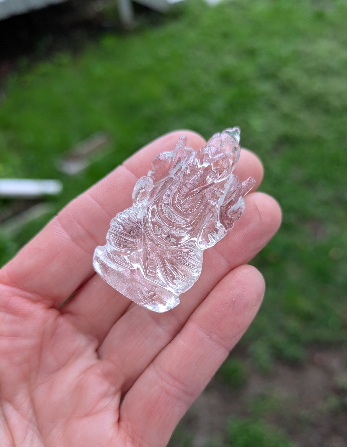 Himalayan Quartz Small Ganesh from India