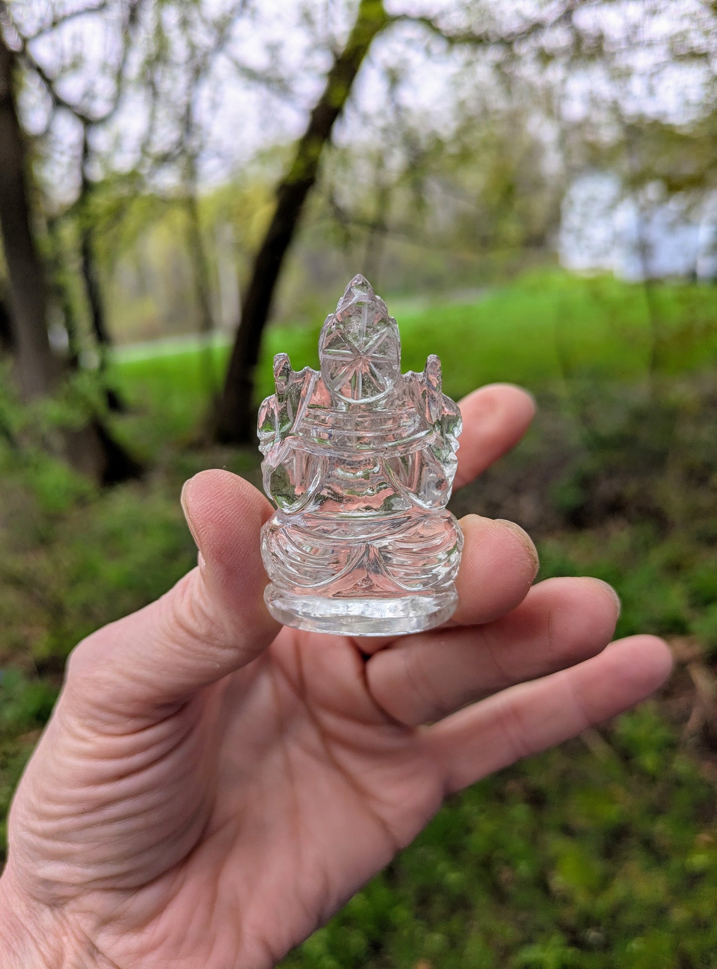 Himalayan Quartz Small Ganesh from India