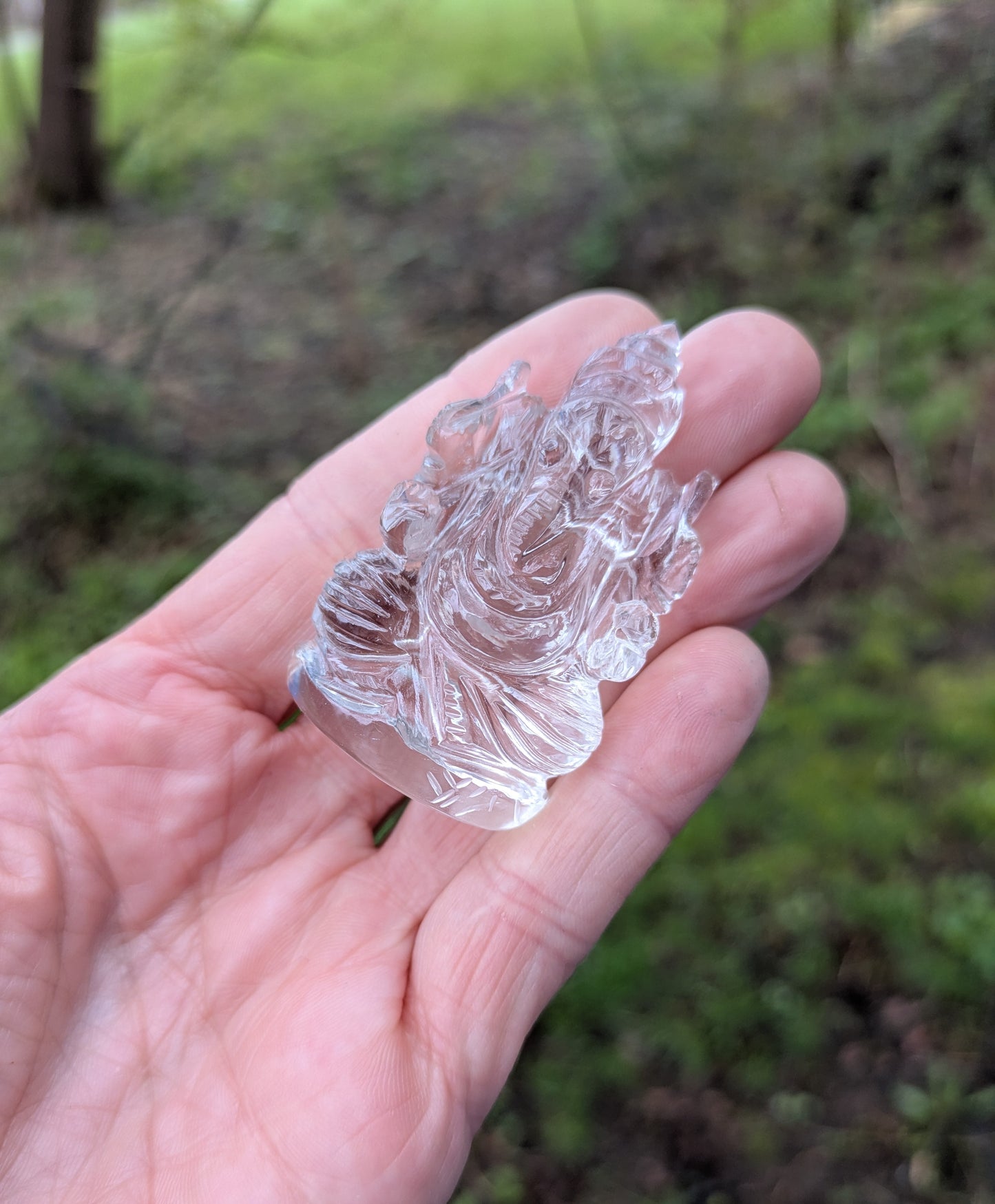 Himalayan Quartz Small Ganesh from India