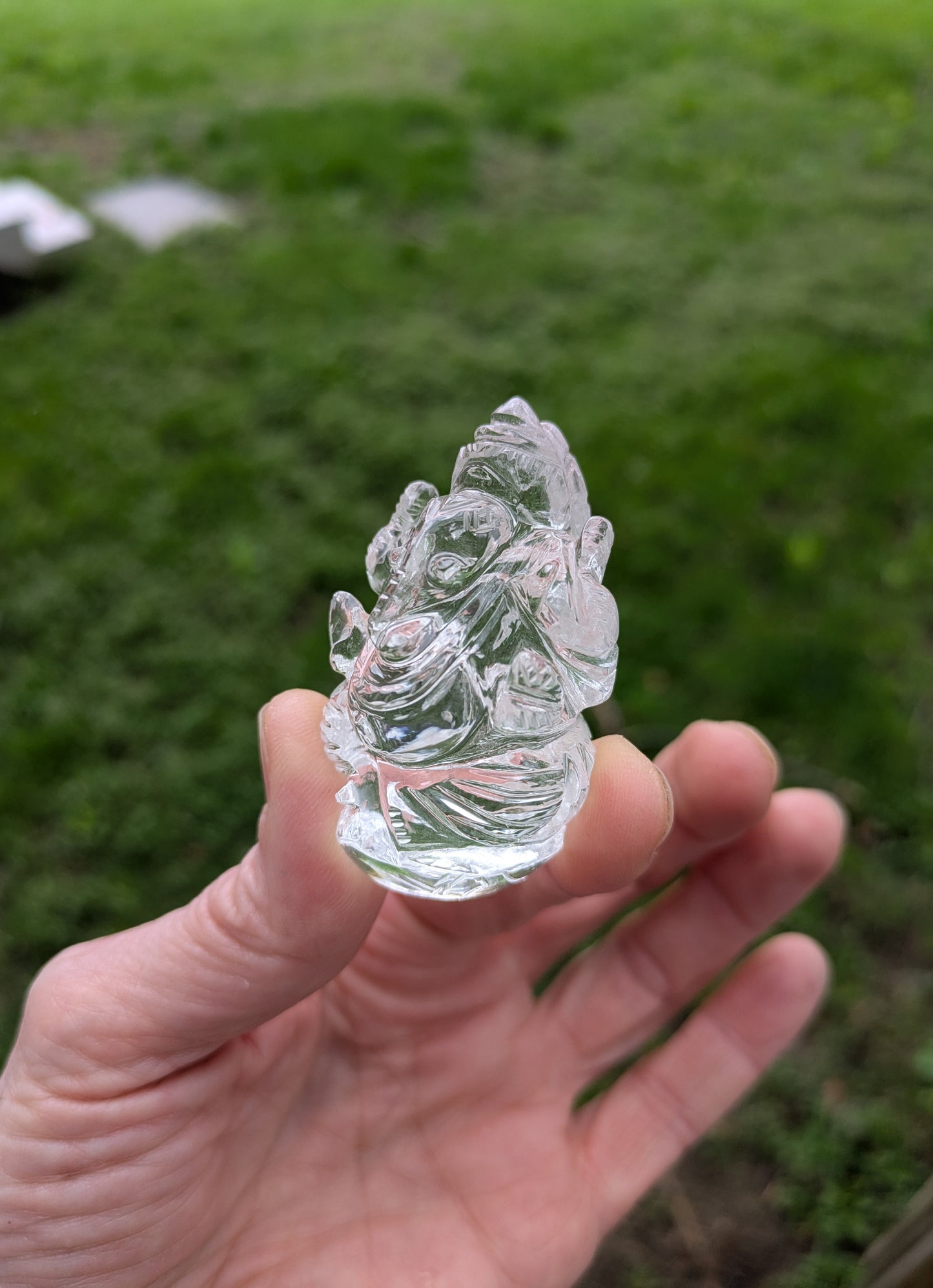 Himalayan Quartz Small Ganesh from India