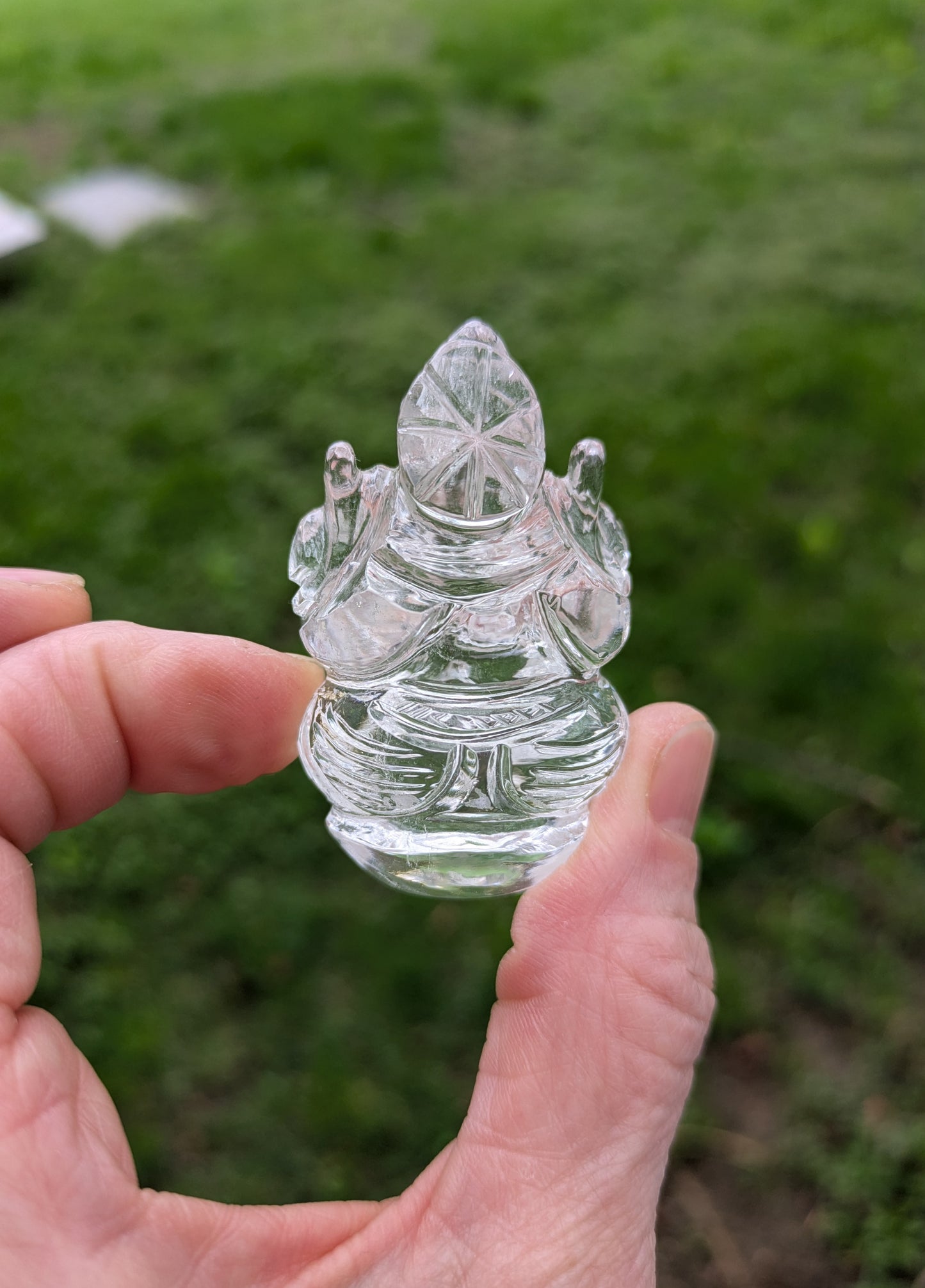 Himalayan Quartz Small Ganesh from India