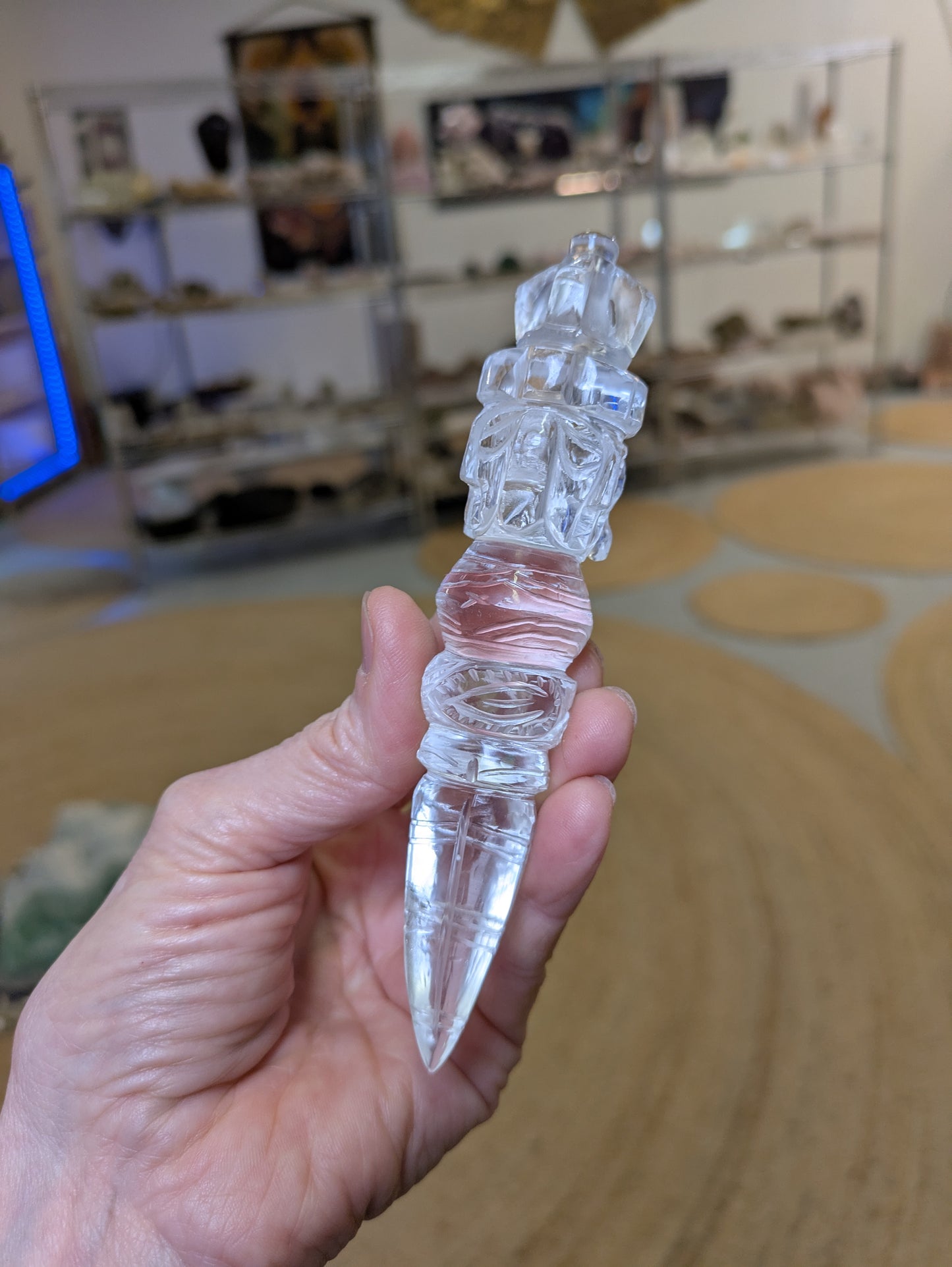 Himalayan Quartz Phurba from India