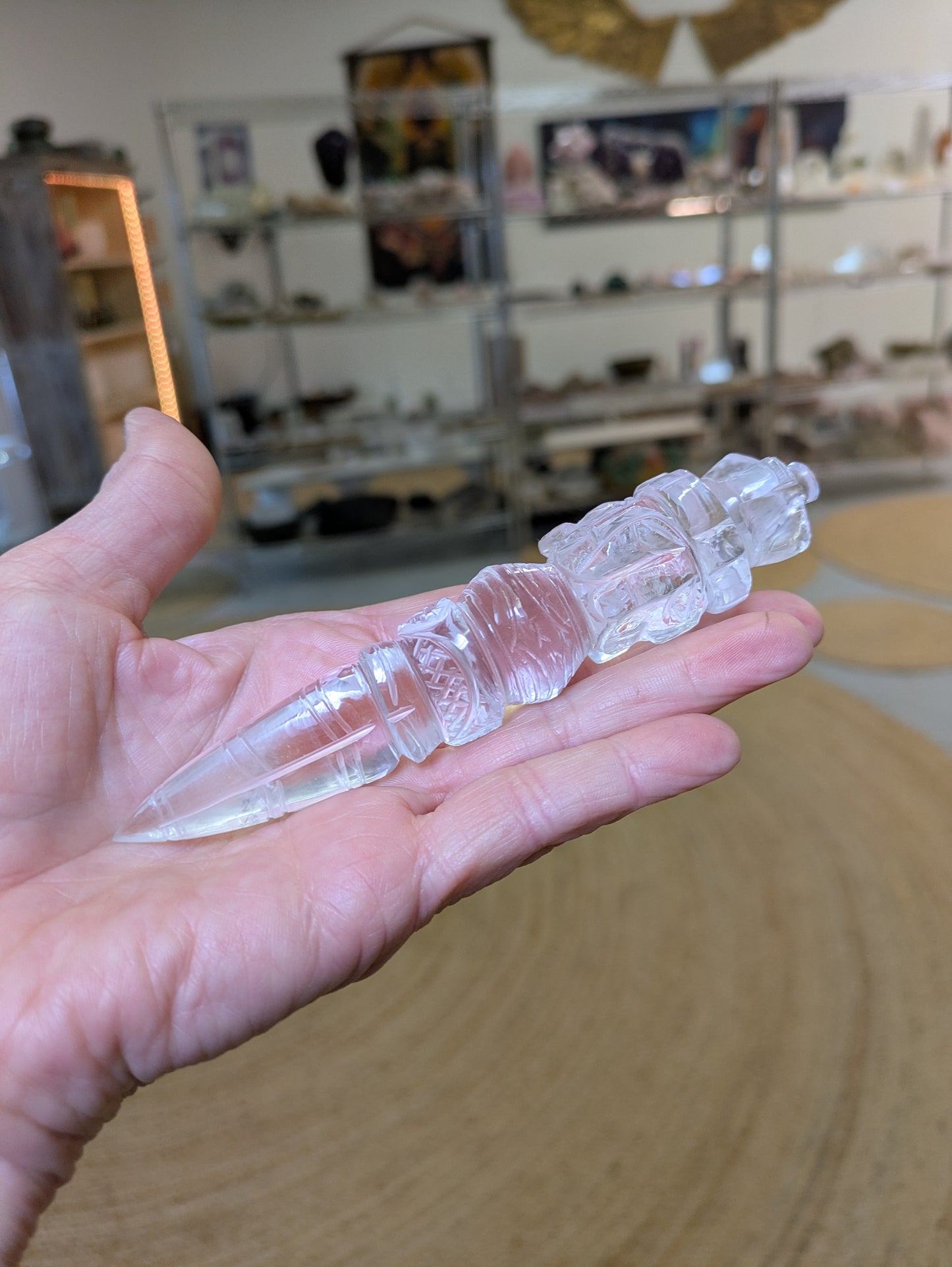 Himalayan Quartz Phurba from India