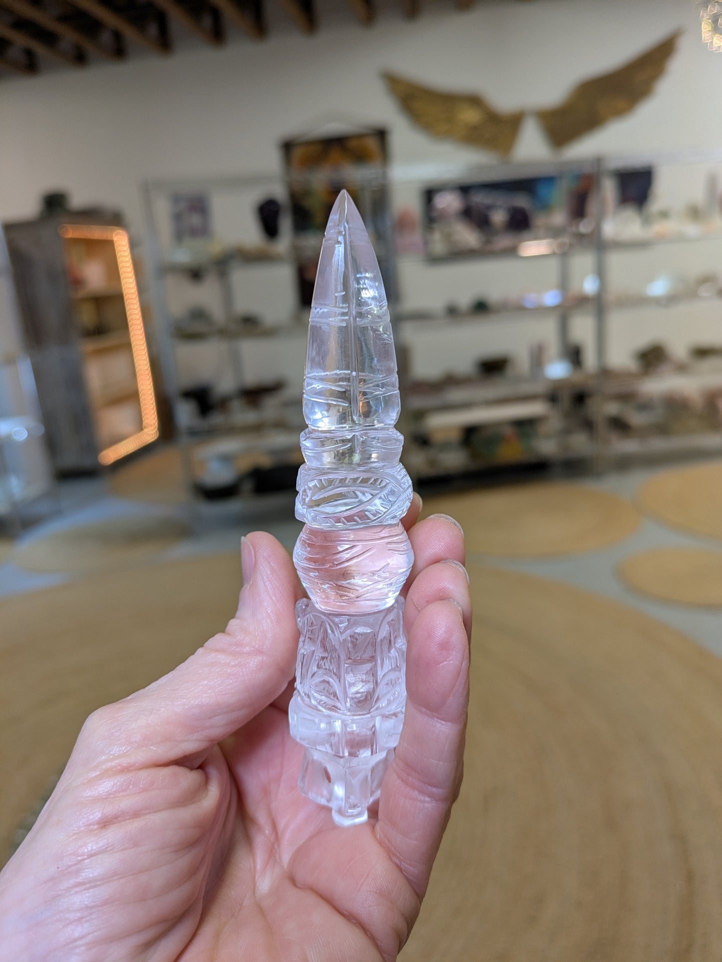 Himalayan Quartz Phurba from India