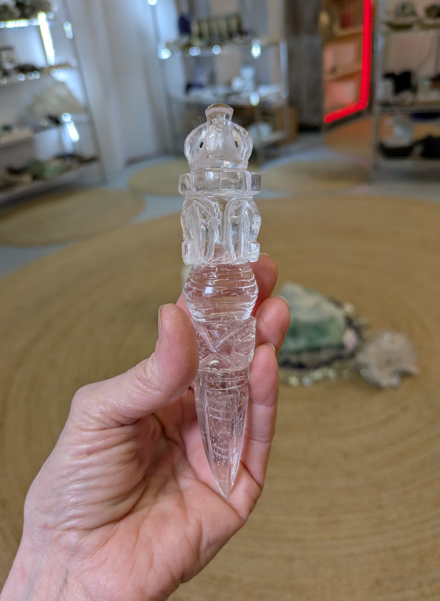 Himalayan Quartz Phurba from India