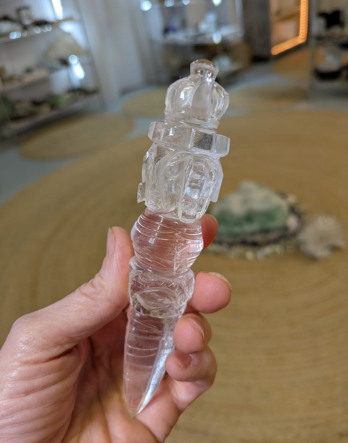 Himalayan Quartz Phurba from India