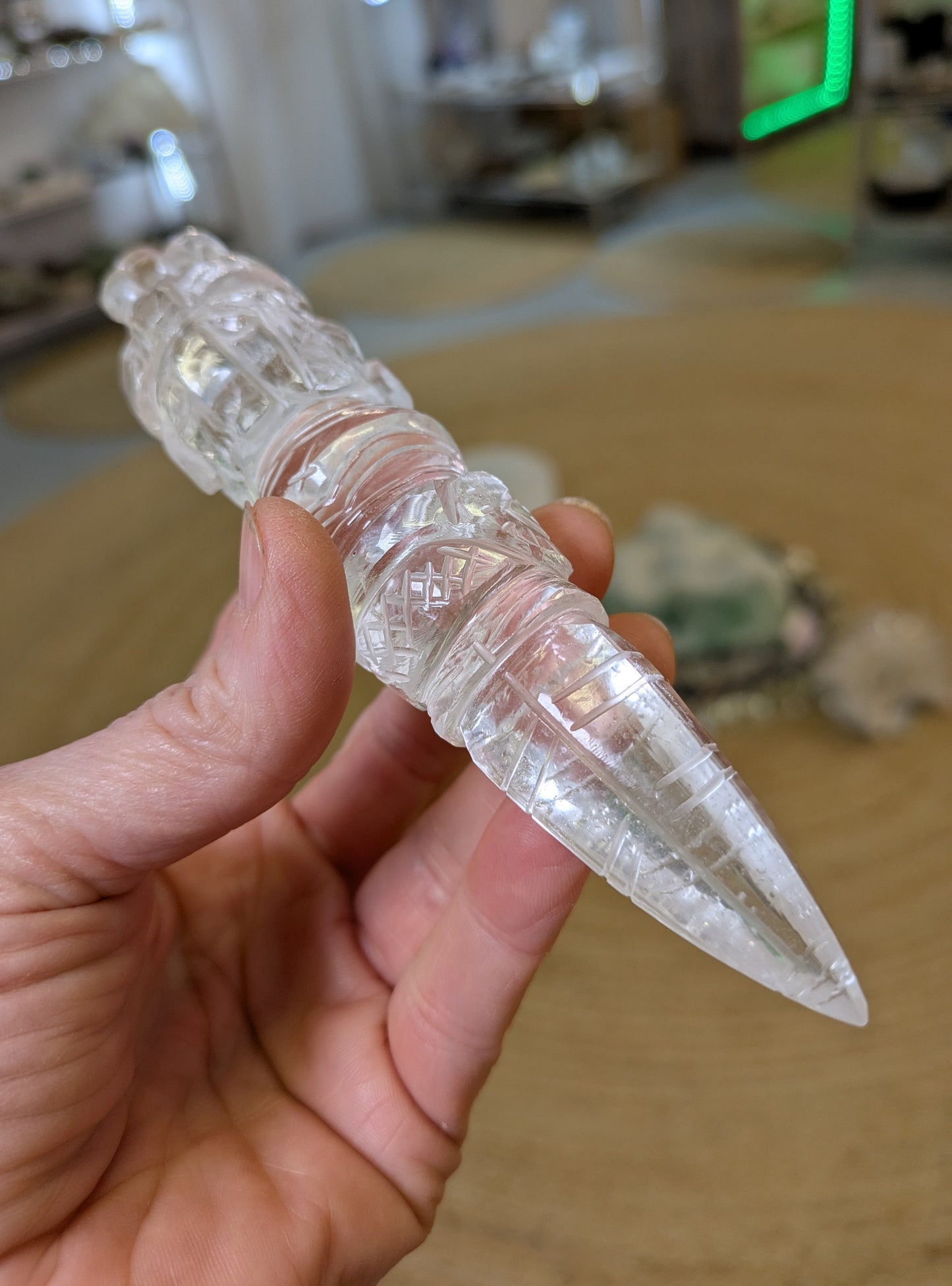 Himalayan Quartz Phurba from India
