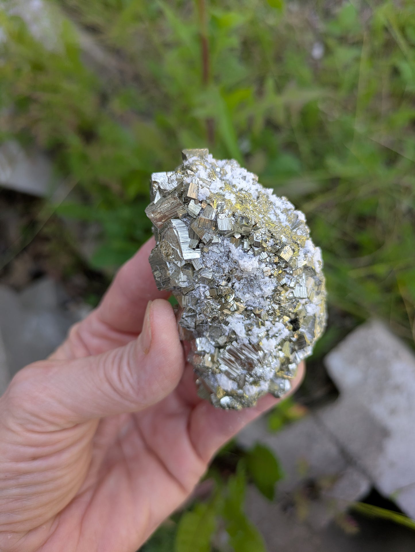 Pyrite and Quartz from Huanzala Mine, Bolognesi Province, Ancash Department, Peru