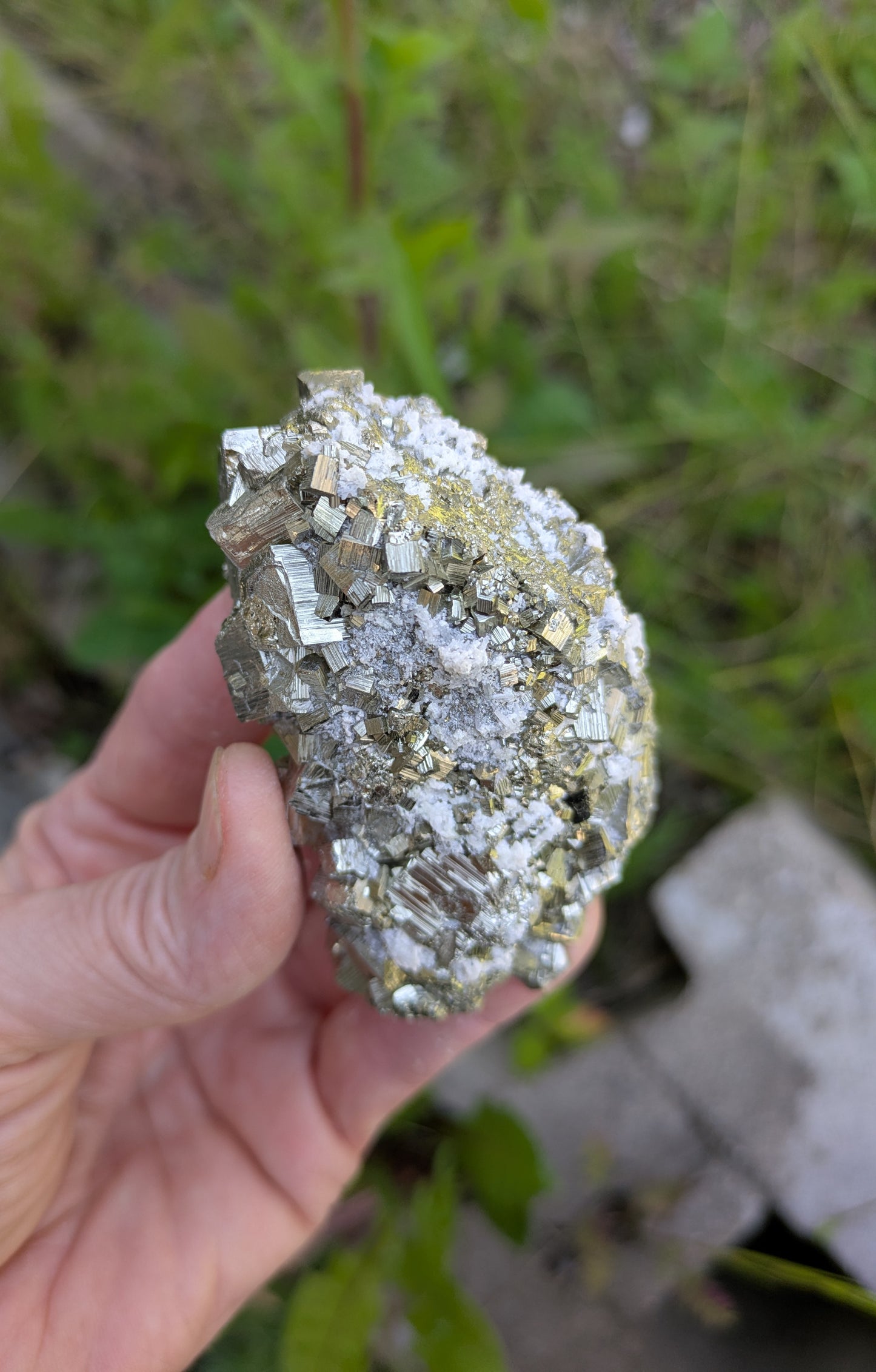 Pyrite and Quartz from Huanzala Mine, Bolognesi Province, Ancash Department, Peru
