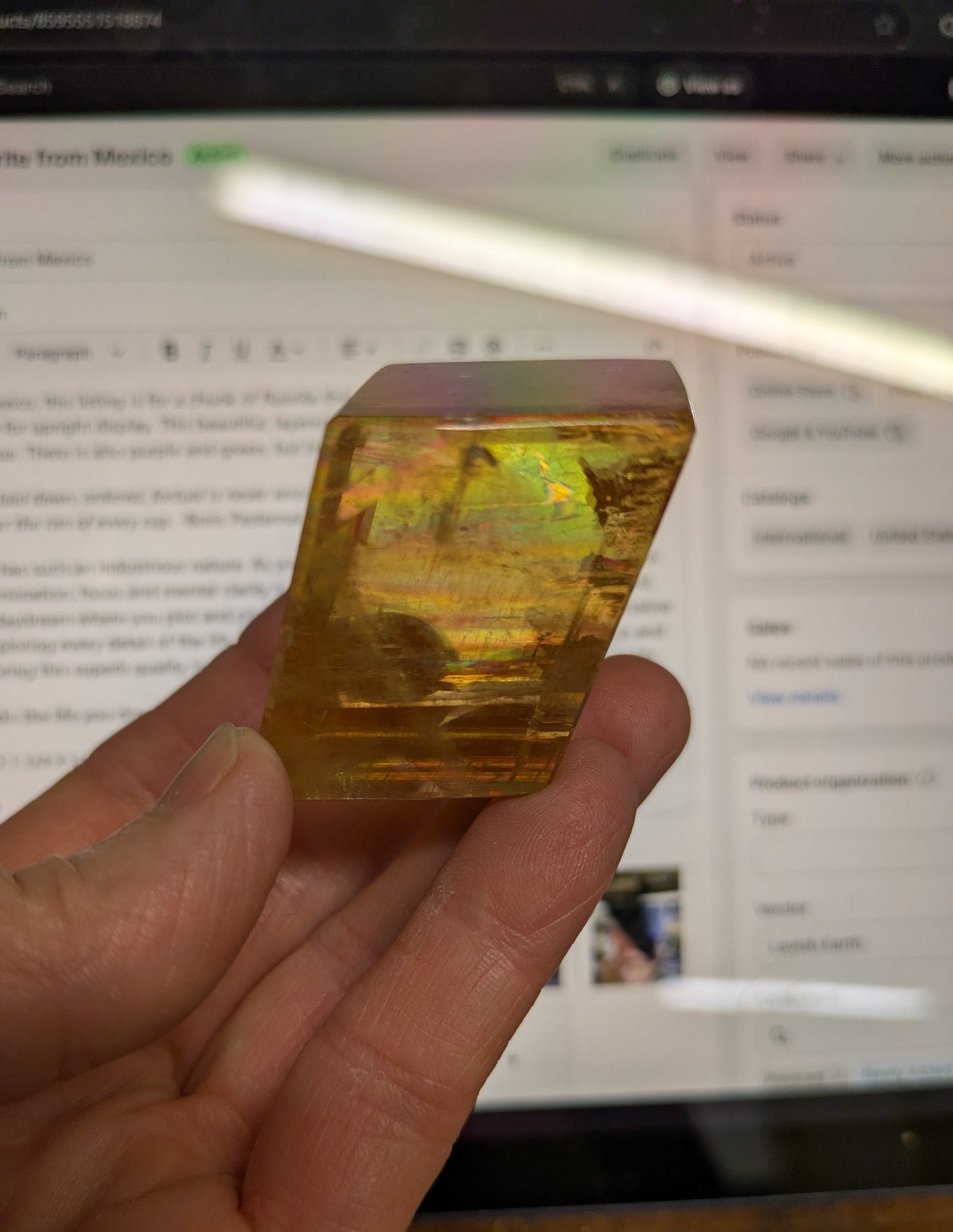 Polished Calcite from China