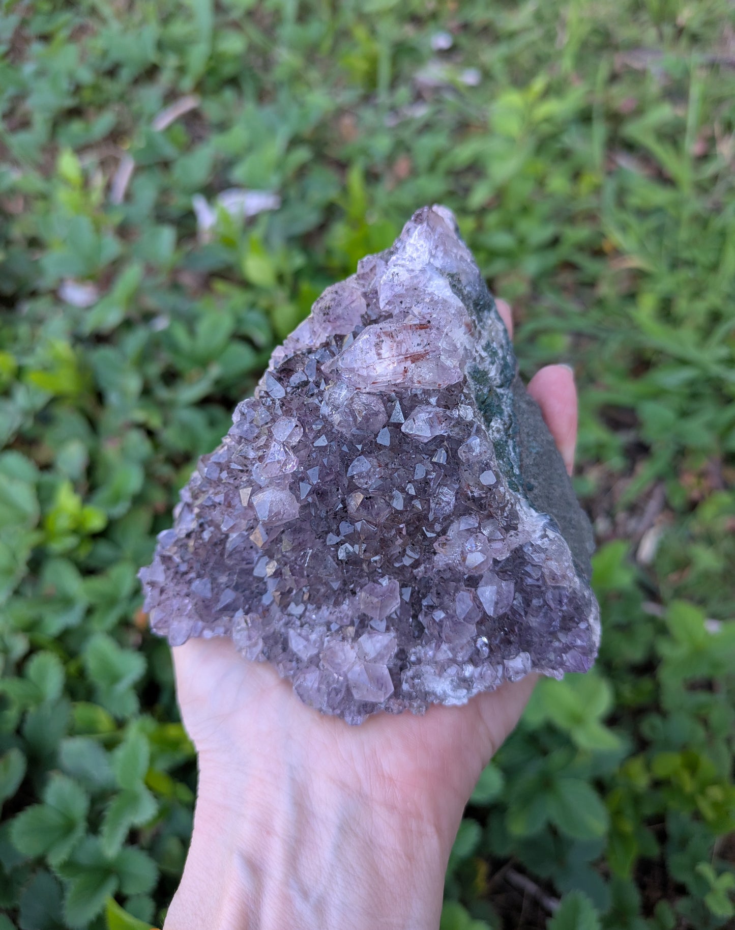 Amethyst, Hematite from Uruguay