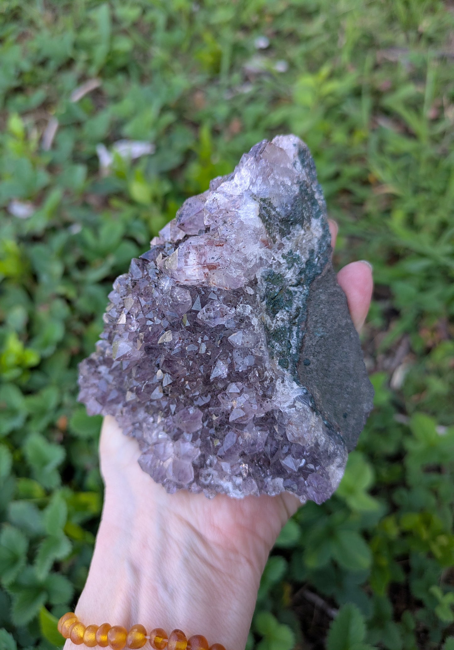 Amethyst, Hematite from Uruguay