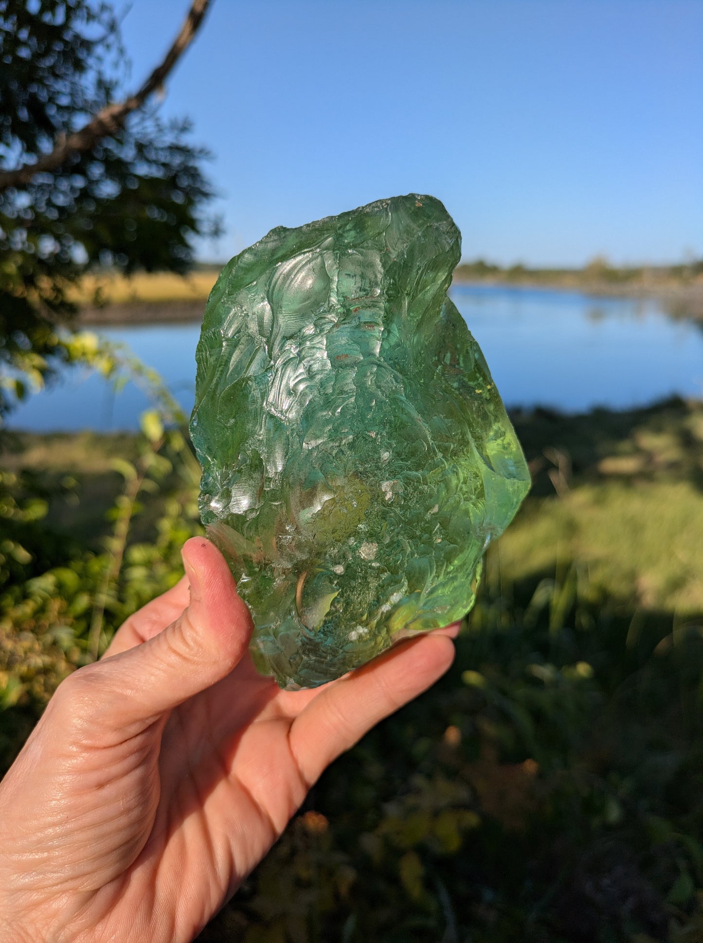 Obsidian with Gas and Air Bubbles from Eastern Rift Valley, Kenya