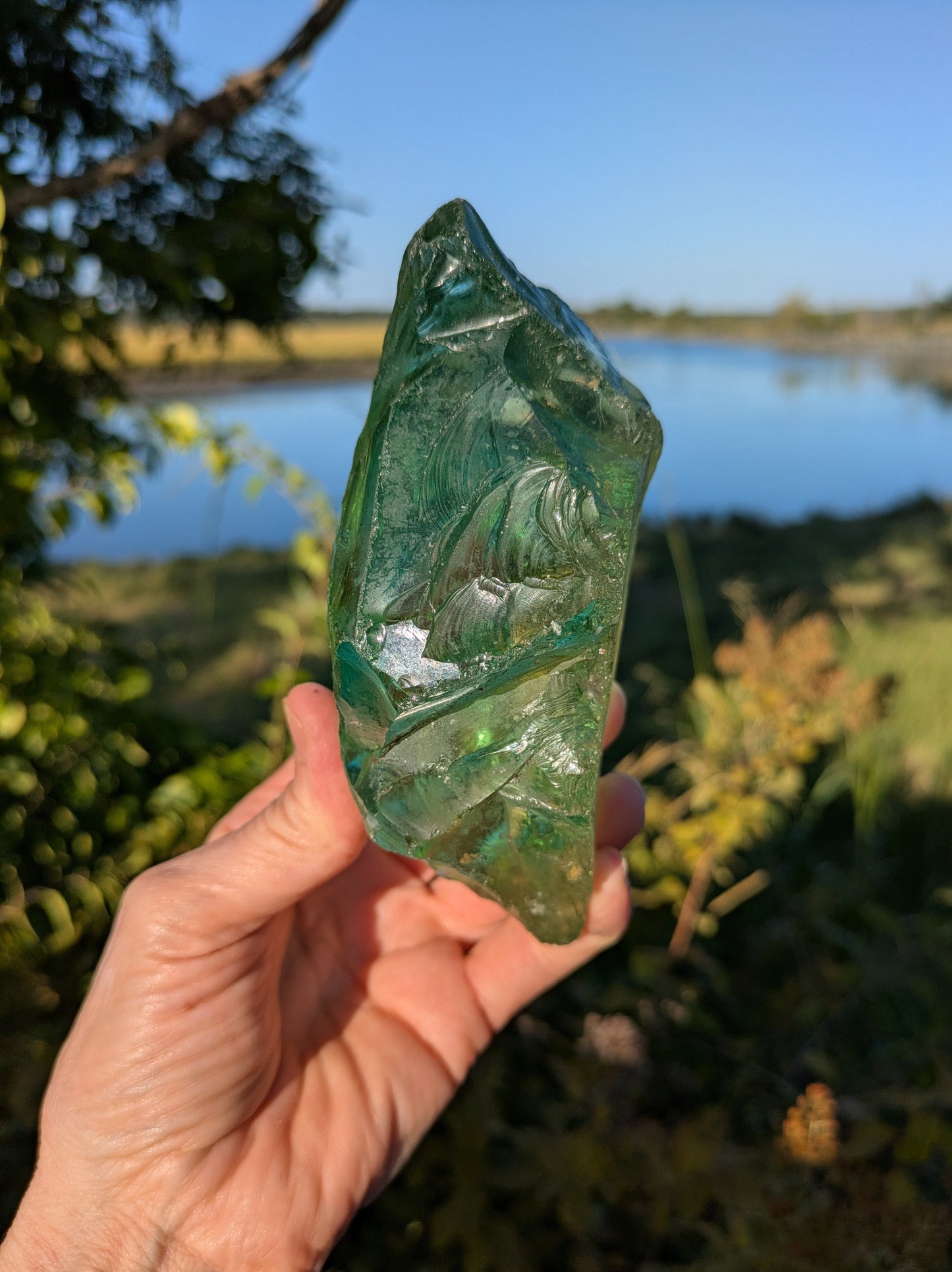 Obsidian with Gas and Air Bubbles from Eastern Rift Valley, Kenya