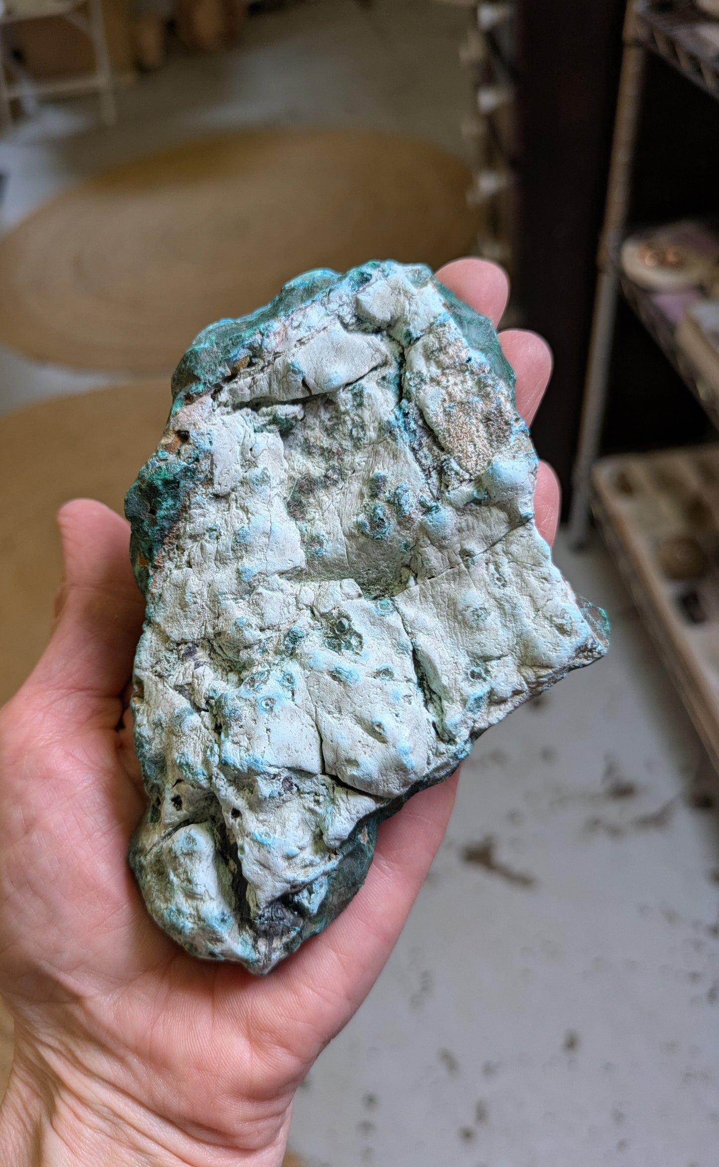 Malachite and Chrysocolla with Hematite from DRC