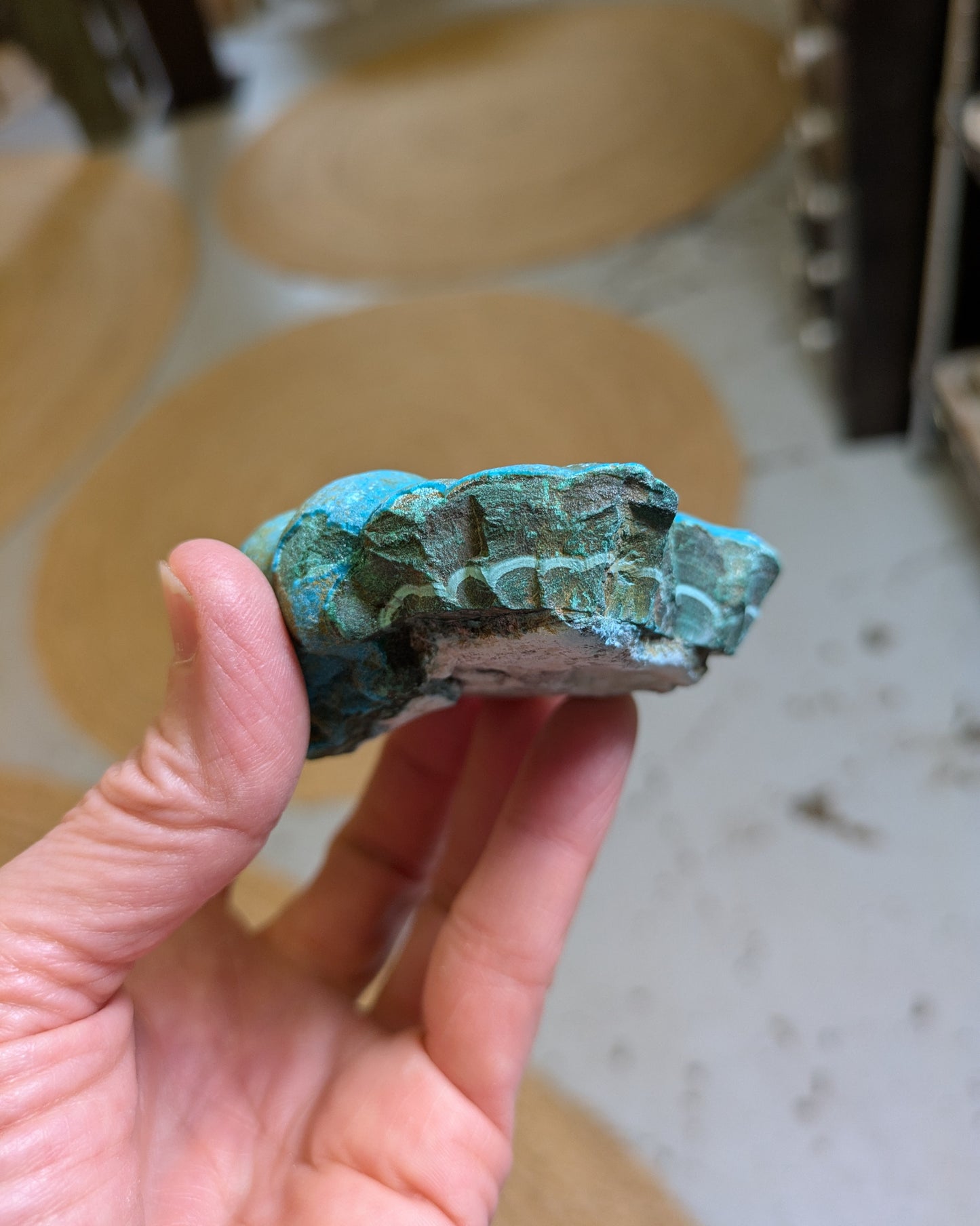 Malachite and Chrysocolla with Hematite from DRC