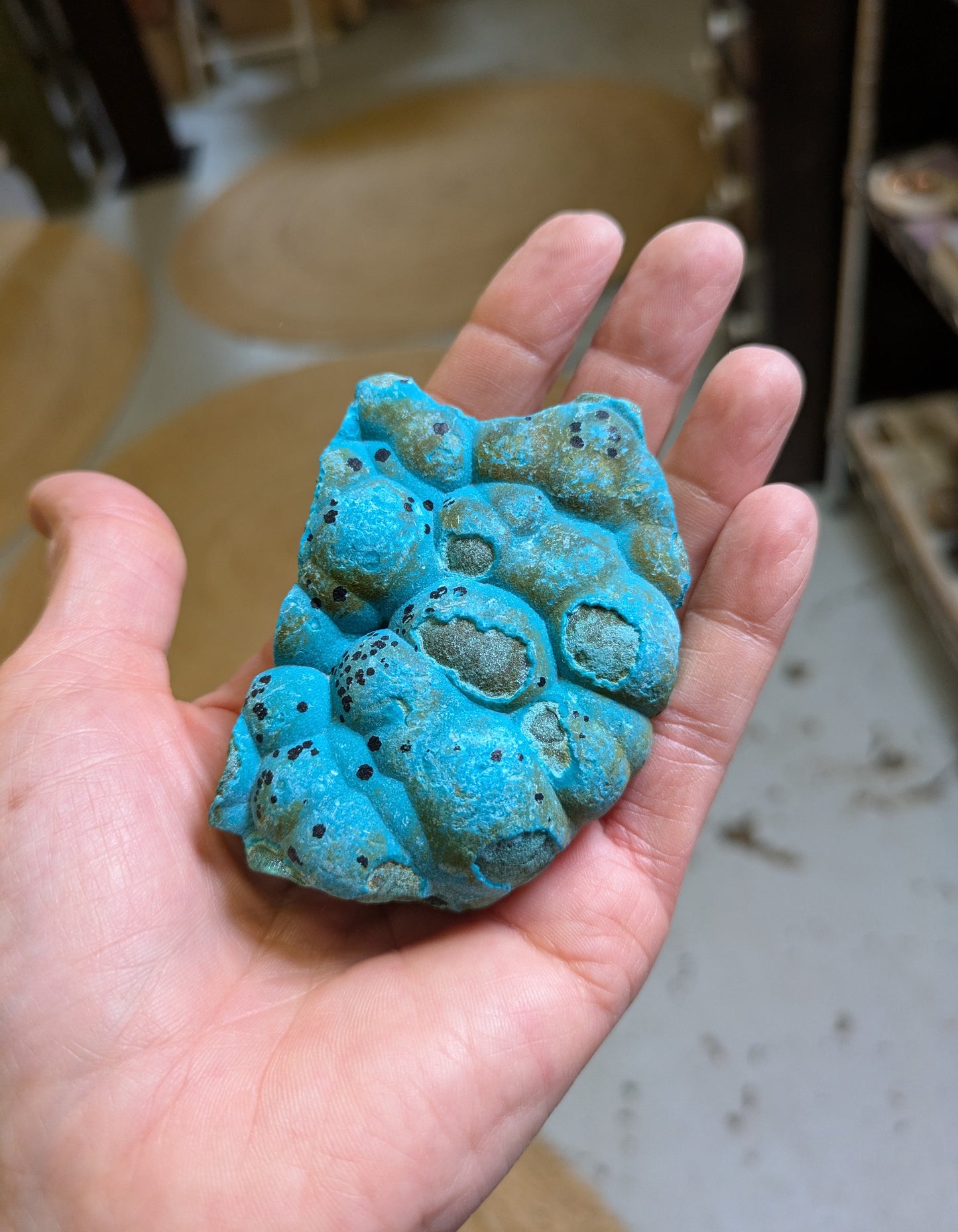Malachite and Chrysocolla with Hematite from DRC
