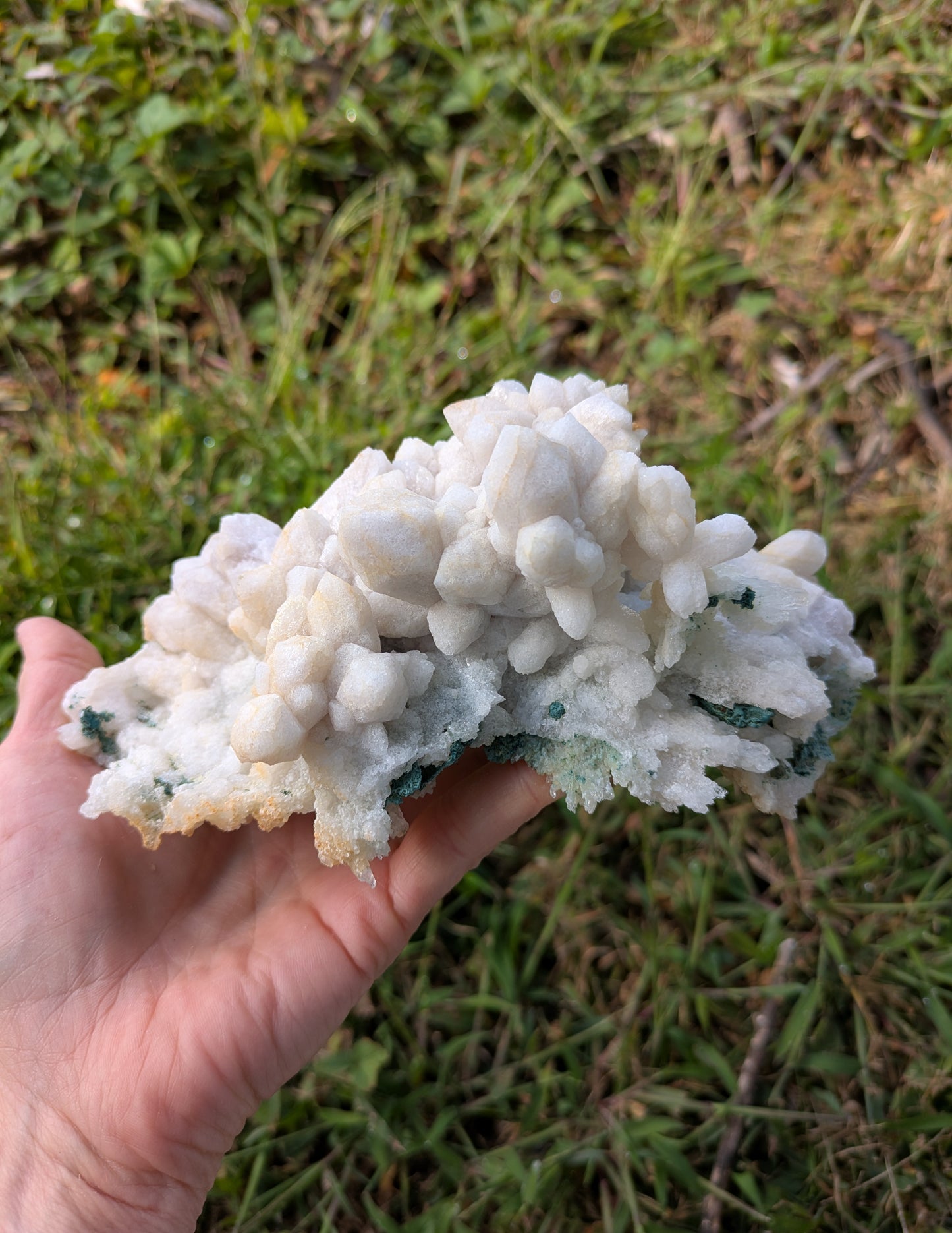 Amethyst Flower Quartz and Calcite from Rio Grande do Sul, Brazil