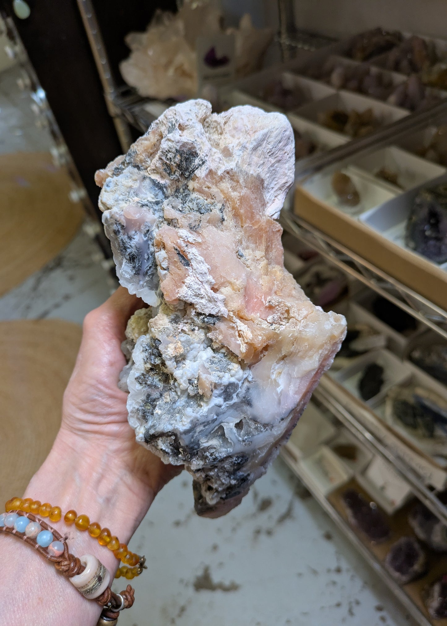 Pink Opal from Ica Dept., Peru