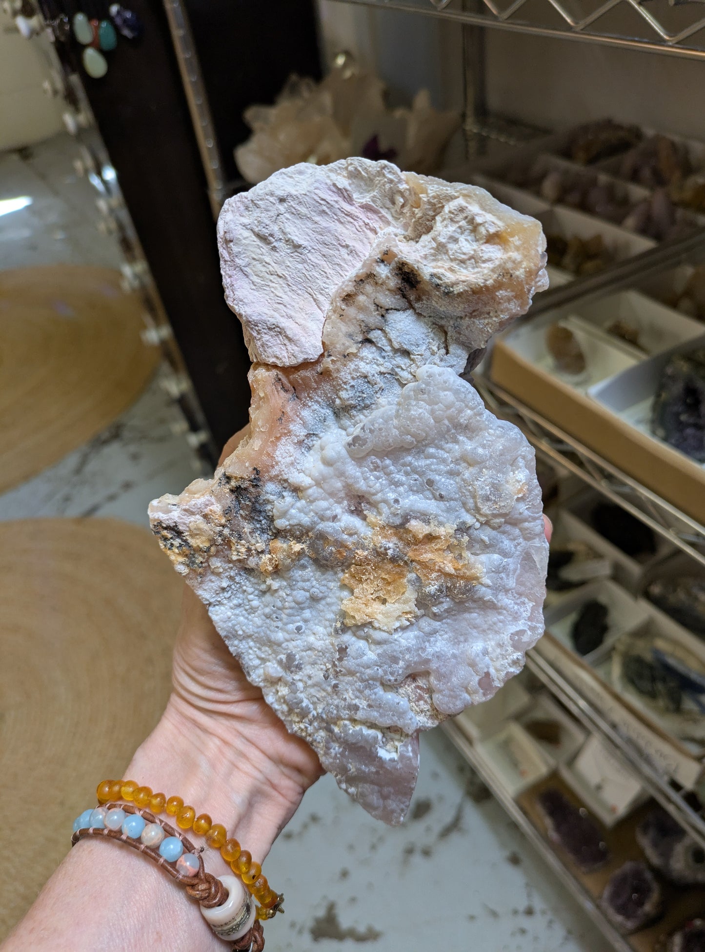 Pink Opal from Ica Dept., Peru