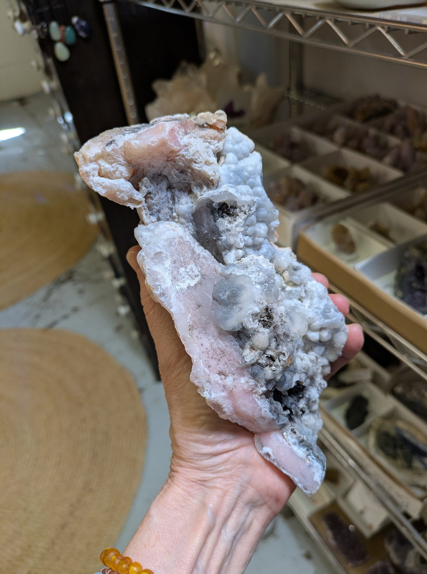 Pink Opal from Ica Dept., Peru
