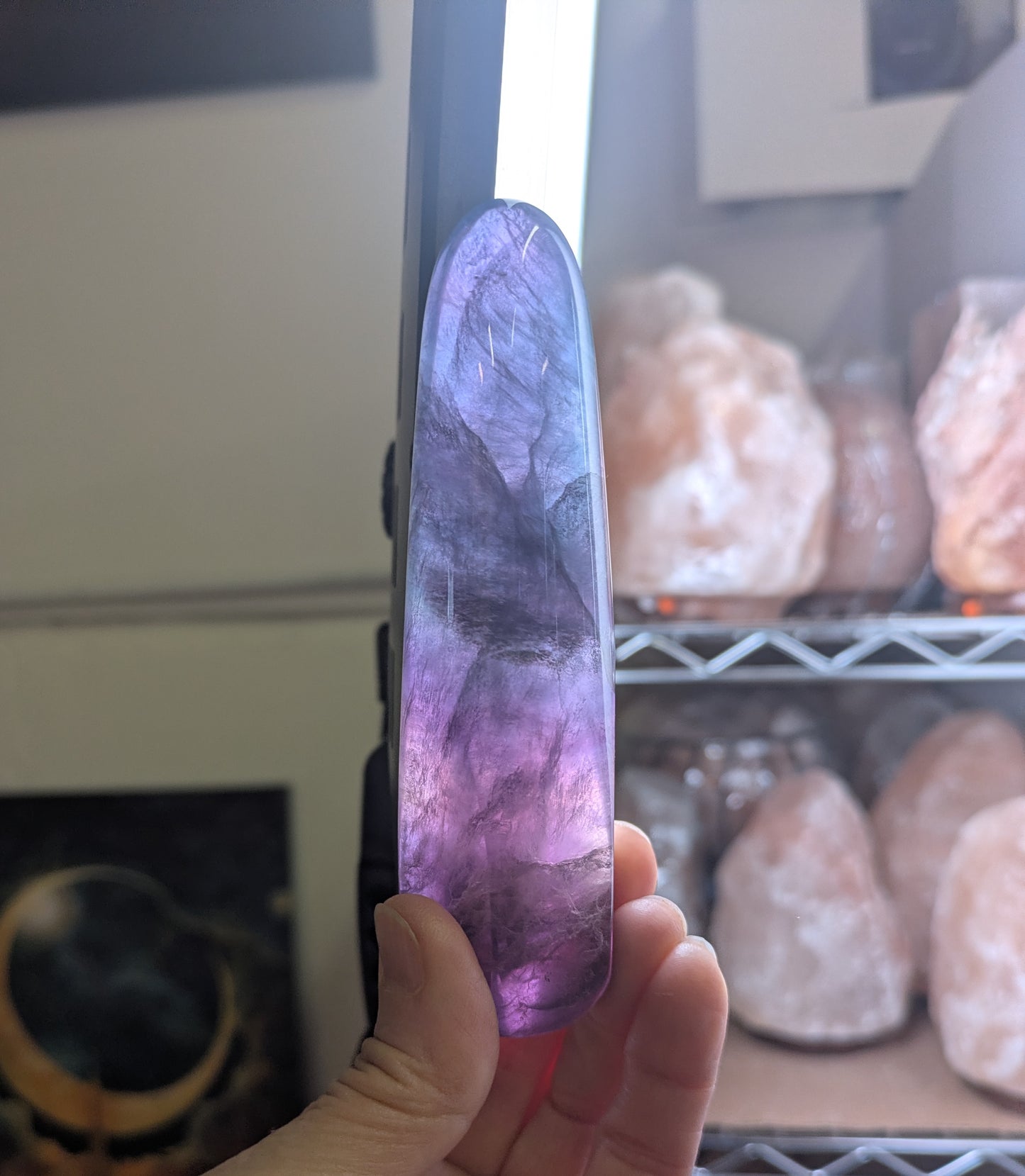 Rainbow Fluorite Wand from China