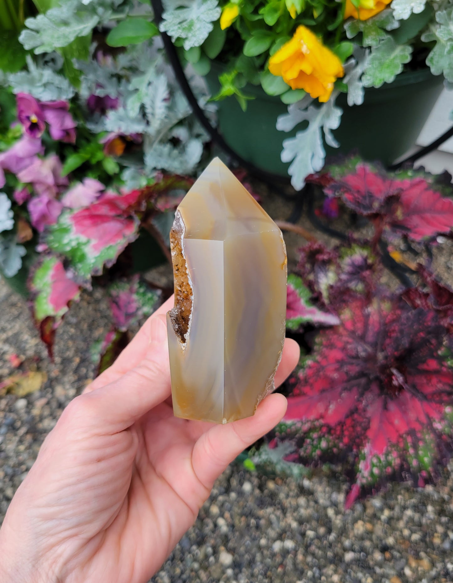 Agate Drusy Tower from Brazil
