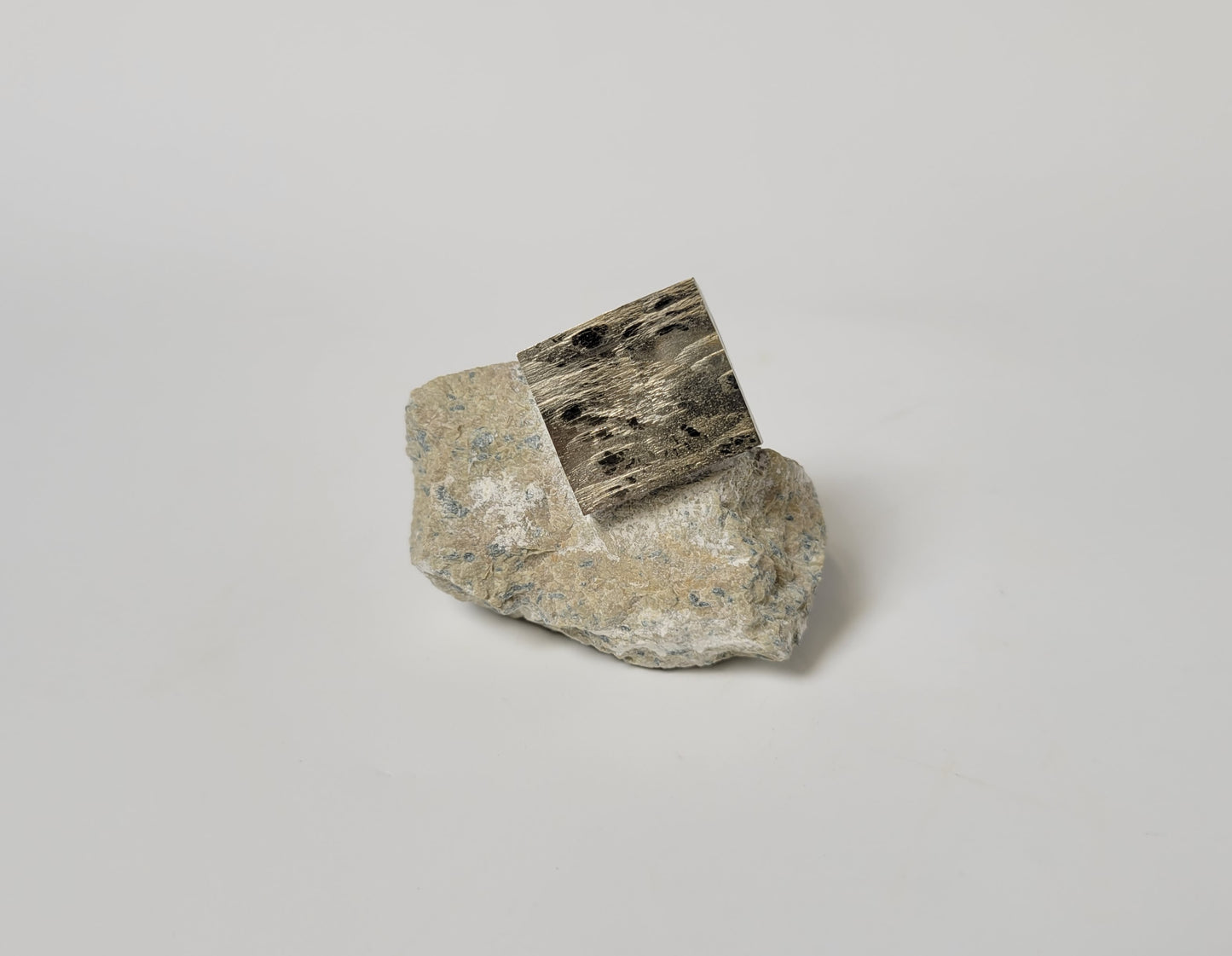 Pyrite Cube on Matrix from Spain