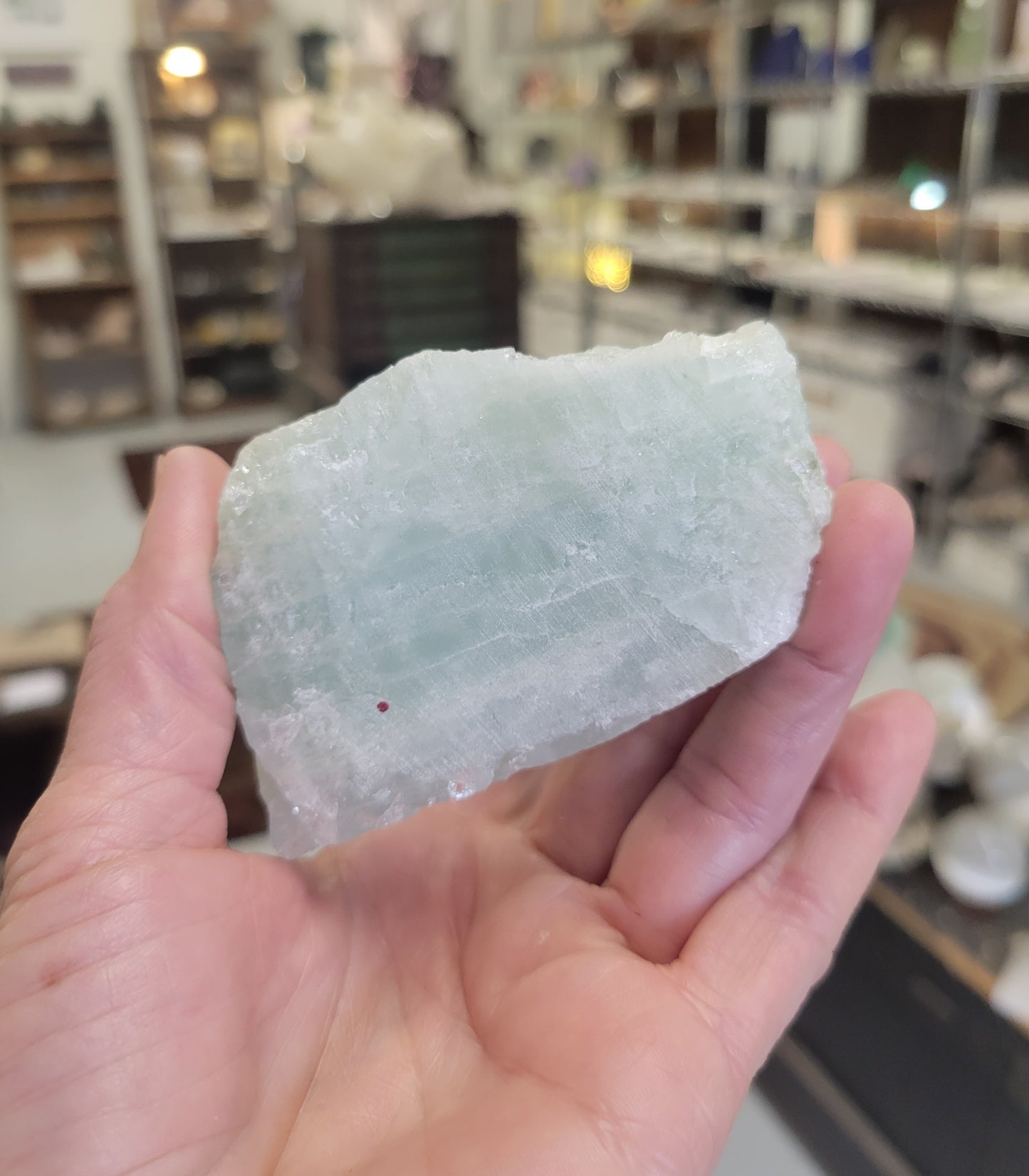 Peter Muller Carving, Obsidian and Quartz Penguin on Aquamarine from in Brazil