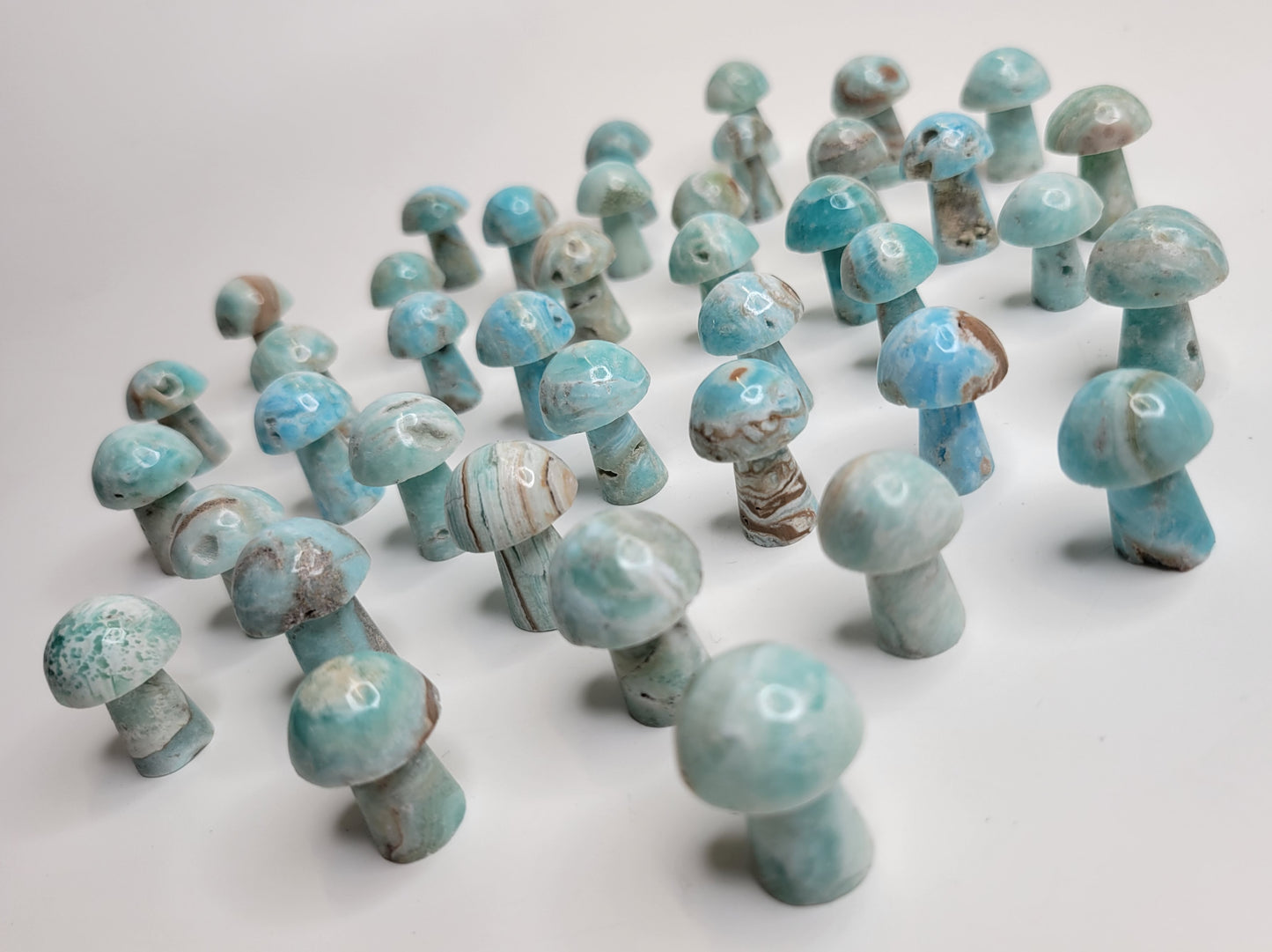 Mushroom Miniature from Pakistan - Blue Aragonite