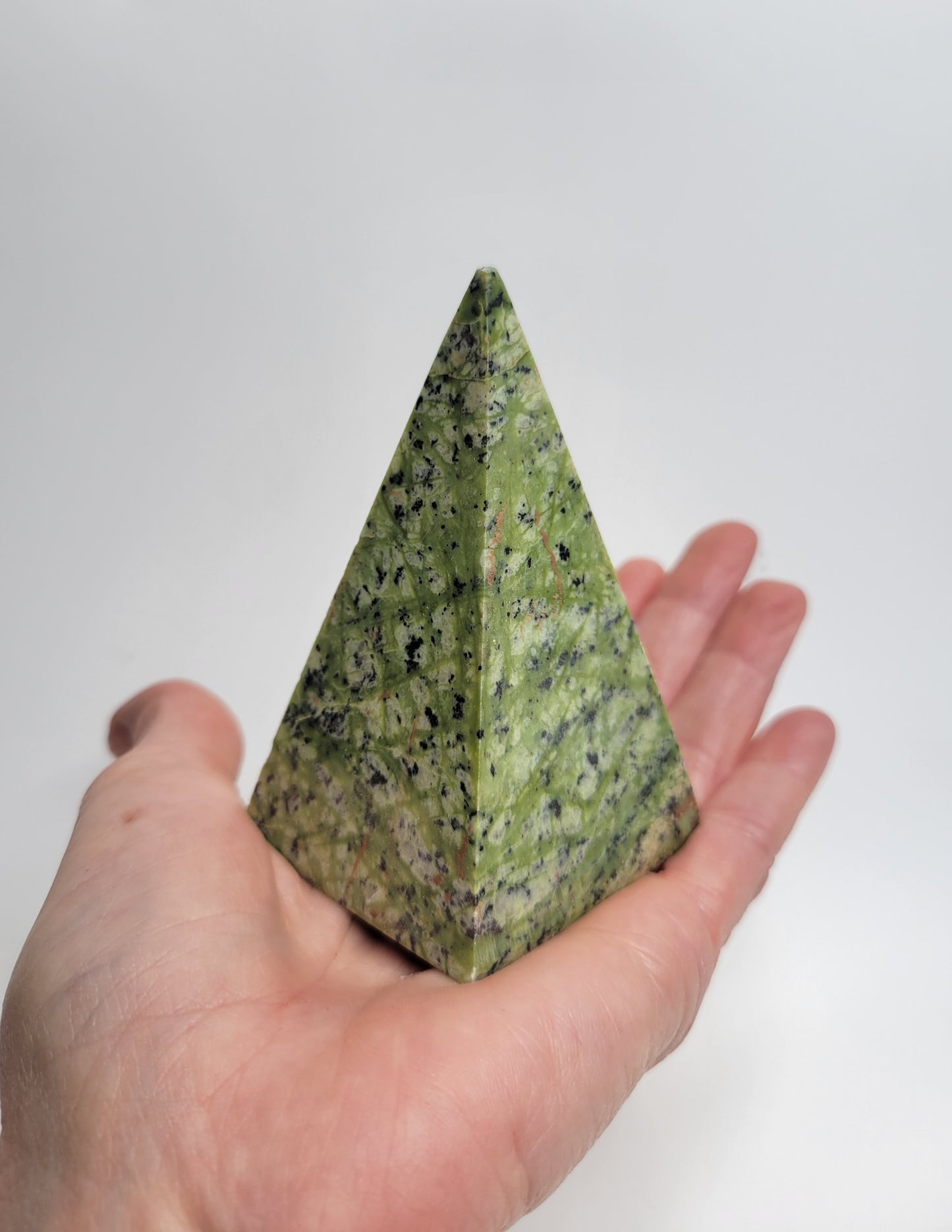 Serpentine Tall Pyramid from Pakistan