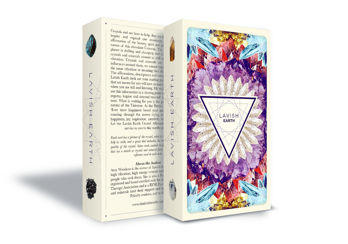 Lavish Earth Crystal Affirmation Cards