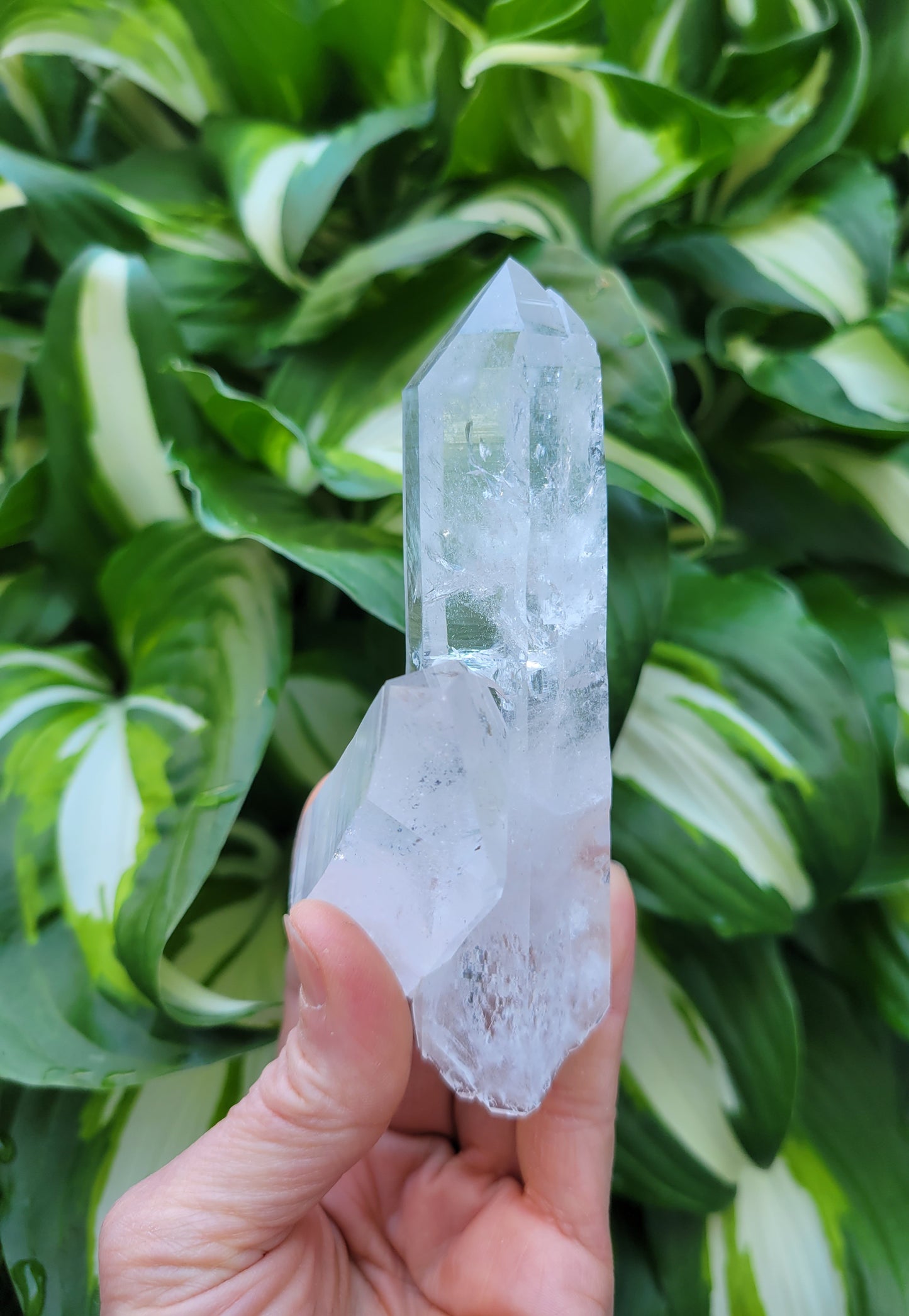 Quartz, Tantric Twin and Self Healed Specimen from Colombia (W 1 3/4 X D 1 1/2 X L 4 1/2 inches)
