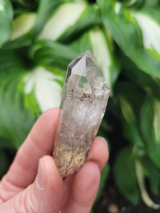 Rutilated and Double Terminated Quartz from Brazil