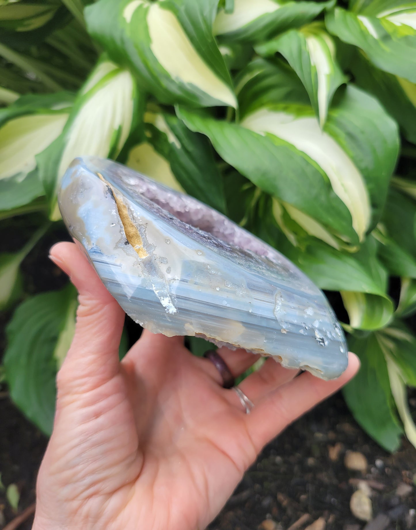 Amethyst Agate Box from Brazil