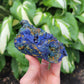 Azurite and Malachite Specimen from China (W 3 1/2 X D 2 3/8 X H 3 1/4 inches)