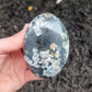 Obsidian (Snowflake) Palm Stone from Pakistan