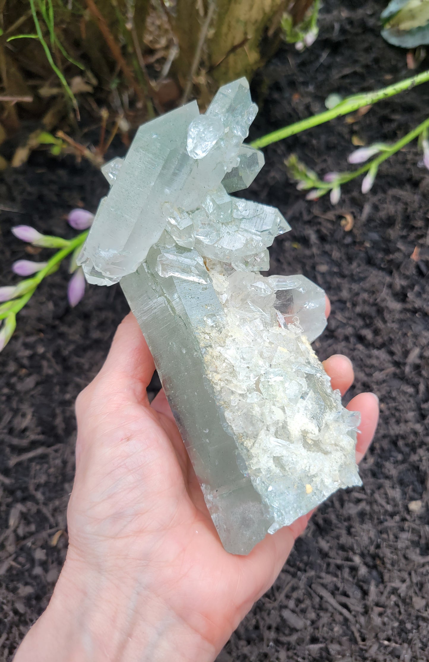 Himalayan Quartz with Clinochlore from Himachal Pradesh, India