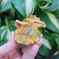 Orpiment Specimen from Shimen City, Hunan Province, China (2 1/4 X 2 X 1 5/8 inches)
