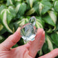 Himalayan Quartz Turtle, Carved and Polished in India (W 1 1/4 X L 2 1/8 X H 3/4 inches, 35 grams)