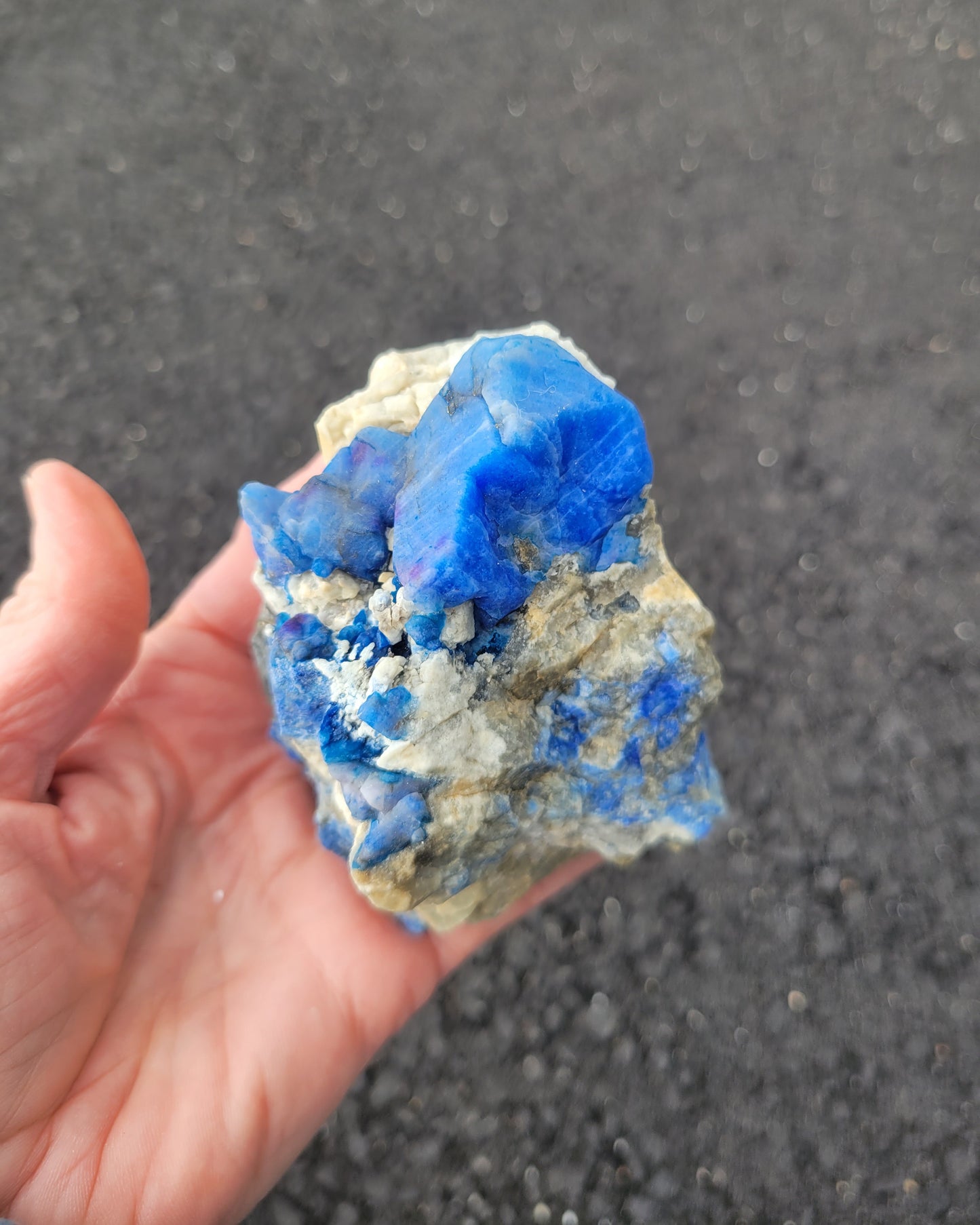 Afghanite, Lazulite and Pyrite from Pakistan from Pakistan (W 2 1/4 X D 2 3/4 X H 3 inches)