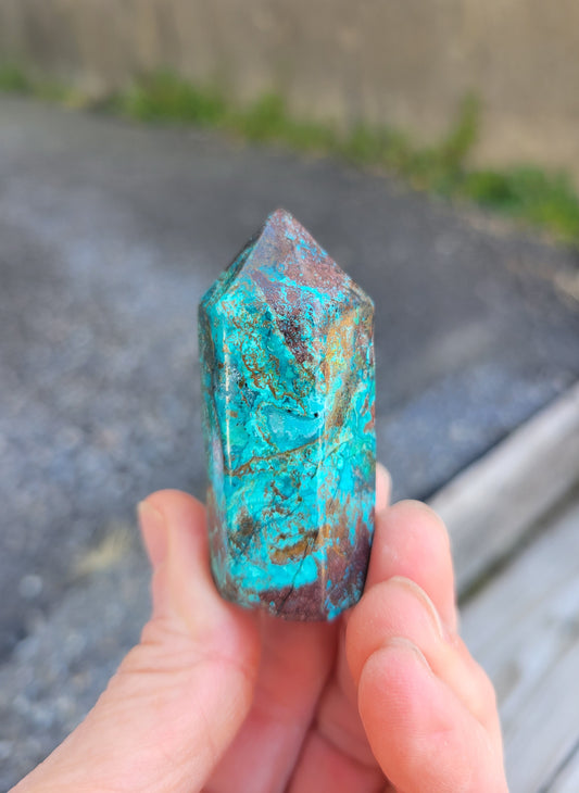 Chrysocolla Tower from Peru