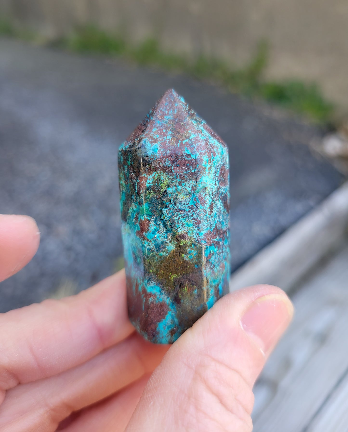 Chrysocolla Tower from Peru