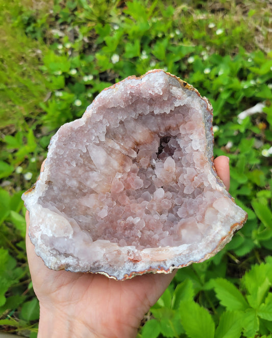 Geode with Phantoms from High Atlas Mountain, Morocco