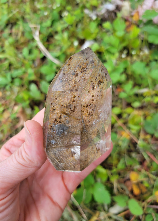 Rutilated Quartz Tower from Brazil